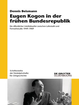 cover image of Eugen Kogon in der frühen Bundesrepublik
